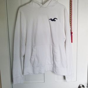 hollister white pullover sweater